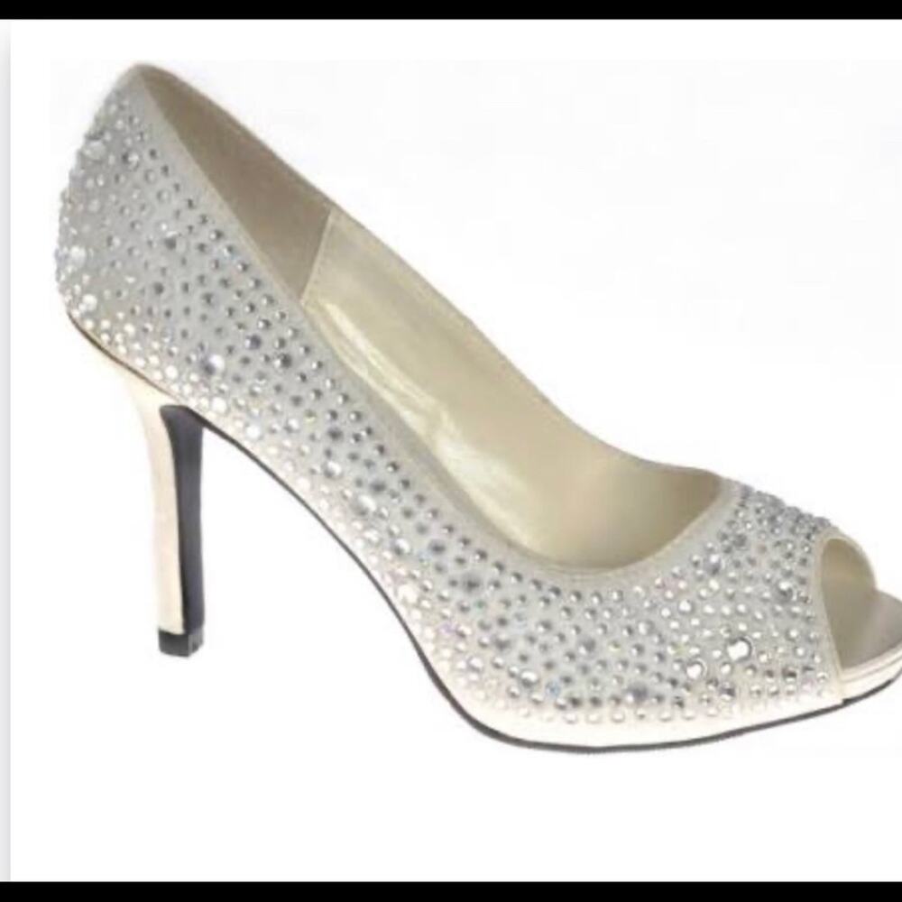Your Party Shoes Bridal Prom High Heel Beaded Shoes 7.5 145.00